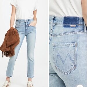 New Mother The Dazzler Yoke Front Ankle in Wild Calling Jeans Size 25